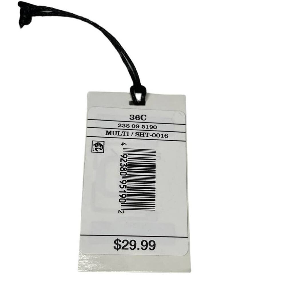 NWT Shade and Shore Multicolor Bikini Top 36C - Picture 4 of 4